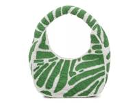 Beaded Mini Hobo Bag Bright Green/White view