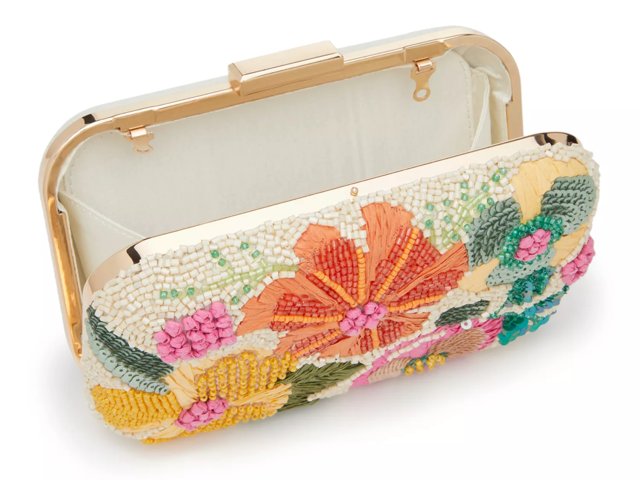 Beaded Floral Clutch