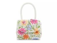 Beaded Floral Satchel White/Multicolor view