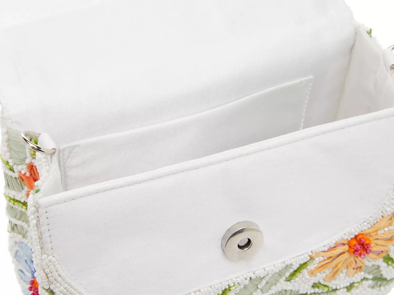 Beaded Floral Satchel