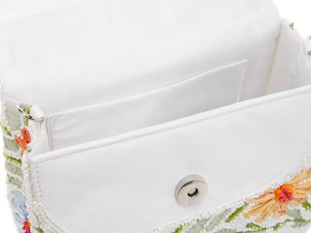 Beaded Floral Satchel