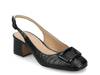 Everlee Pump Black Croc Print view
