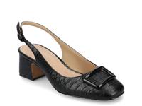 Everlee Pump Black Croc Print view