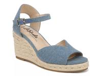 Tess Espadrille Wedge Sandal Blue Denim view
