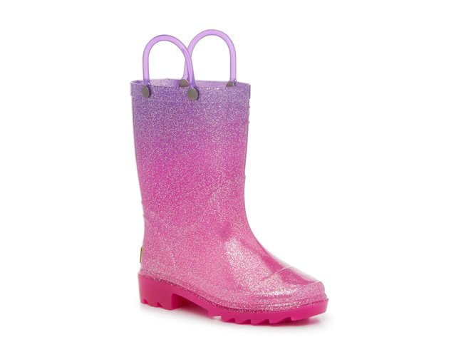 Glitter Ombre Light-Up Rainboot - Kids'