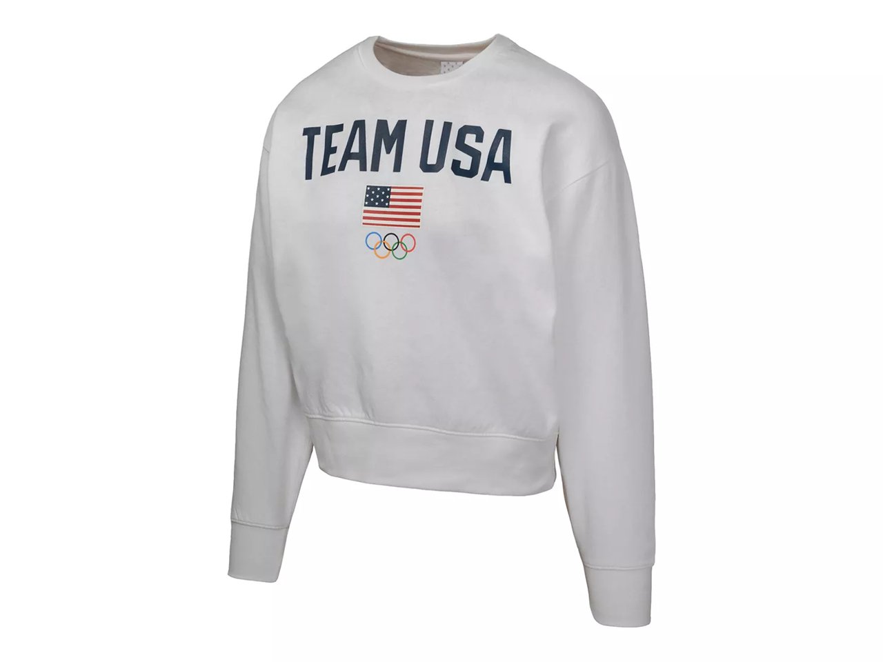 American Flag & 5 Rings Women's Crewneck Sweatshirt