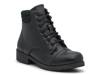 Justina Combat Work Boot Black view