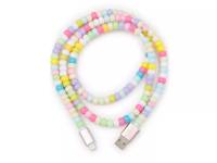 Beaded iPhone Charging Cable Multicolor view