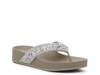 Litny Wedge Flip Flop Grey/ Silver Metallic view