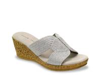 Vikki Wedge Sandal Silver Metallic view