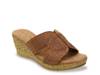 Vikki Wedge Sandal Dark Brown view