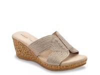 Vikki Wedge Sandal Wheat view