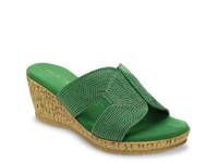 Vikki Wedge Sandal Dark Green view