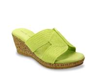 Vikki Wedge Sandal Light Green view