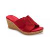 Vikki Wedge Sandal Red view