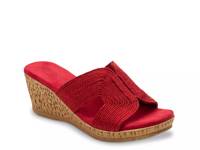 Vikki Wedge Sandal Red view
