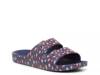 Moses Cheetah Slide Sandal - Women's Navy Cheetah Print view