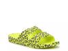 Moses Cheetah Slide Sandal - Women's Green Cheetah Print view