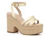 Tibby Platform Sandal Washed Lemon Yellow view