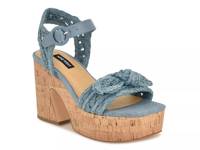 Comiele Platform Sandal Blue view