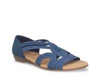 Bazra Wedge Sandal Indigo Blue view