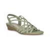 Raya Wedge Sandal Sage Green view