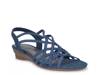 Raya Wedge Sandal Indigo Blue view
