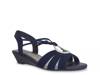 Rita Wedge Sandal Midnight Blue view