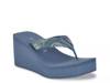 Demmey Wedge Sandal Blue view