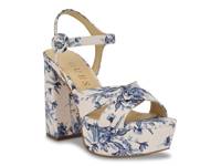 Vallenn Platform Sandal Blue view