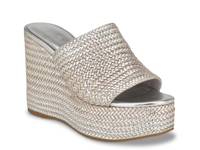Yenisa Wedge Sandal Silver Metallic view