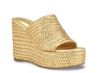 Yenisa Wedge Sandal Gold Metallic view