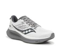 Ride 17 Running Shoe - Men's White/Black/Dark Grey view