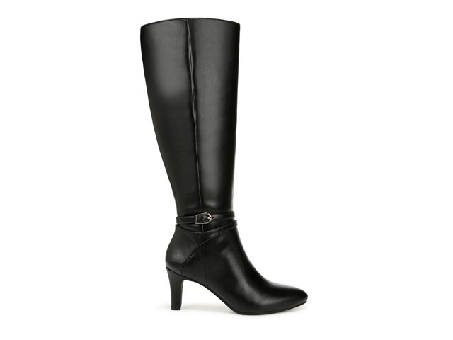 LifeStride Women's Guild Tall Knee High Boot, Black, 11W