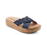 Scotti Wedge Sandal Blue view