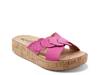 Scotti Wedge Sandal Dark Pink view