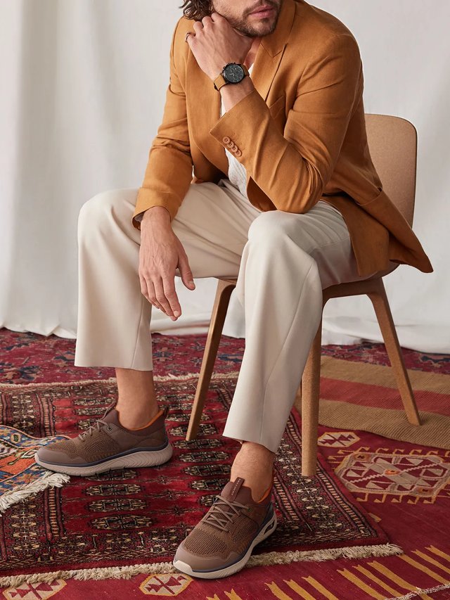 Skechers Hands Free Slip-Ins: Arch Fit Crosser Sneaker - Men's