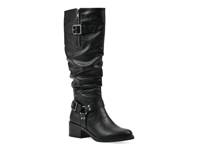 Cushion Wide Calf Riding Boot Black view