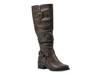 Cushion Wide Calf Riding Boot Dark Brown view