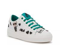 Cate Sneaker - Women's Bright White/Dark Green view