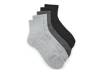 Athletic Cushioned Performance Women's Quarter Crew Socks - 5 Pack Black/Grey/Charcoal view