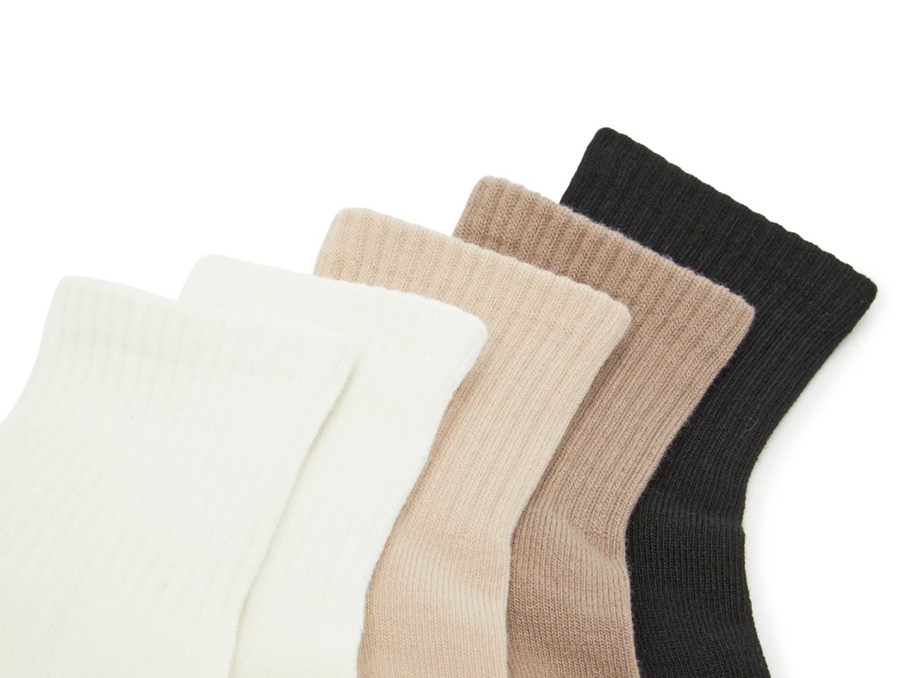 Athletic Cushioned Performance Women's Quarter Crew Socks - 5 Pack