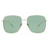 Square Sunglasses Green/Gold view
