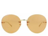 Round Sunglasses Gold view