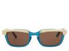 Horn Rim Sunglasses Blue view