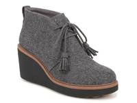 Aurora Wedge Bootie Grey Wool-Blend Fabric view