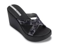 High Fashion Wedge Sandal Black/Grey view