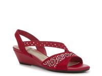 Giavanna Wedge Sandal Red view