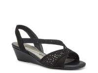 Giavanna Wedge Sandal Black view