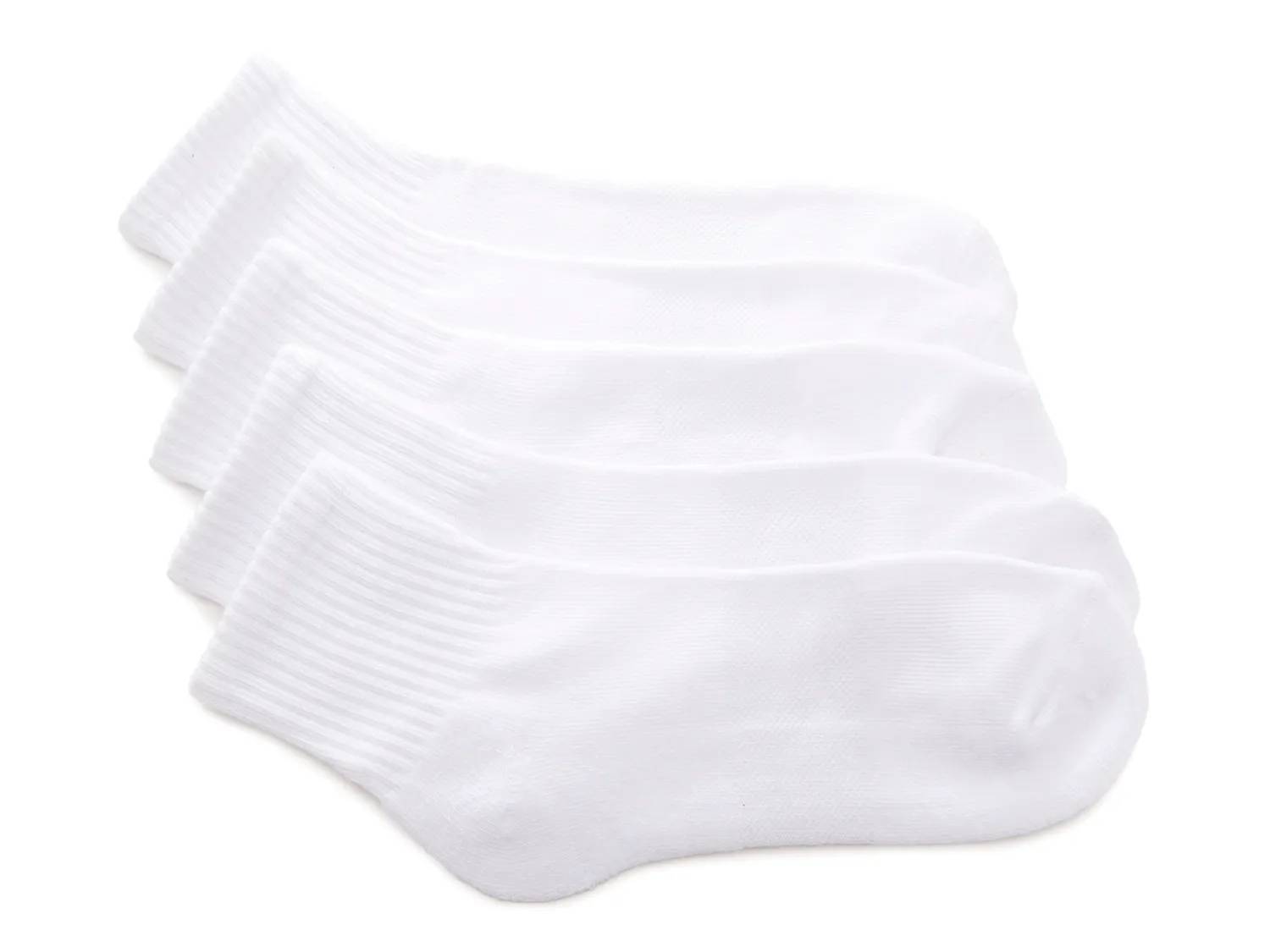 Athletic Cushioned Performance Women's Quarter Crew Socks - 5 Pack